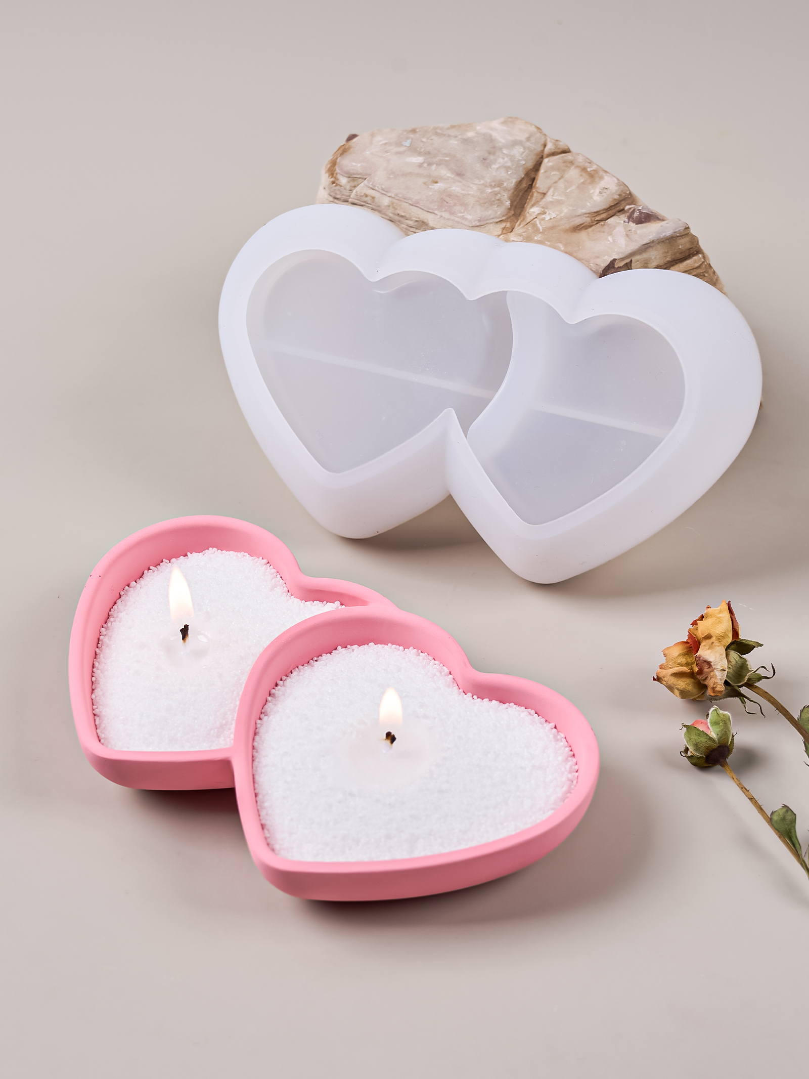 DIY Double Heart Candle Bowl S - огляд і ціна Potsticker Mold