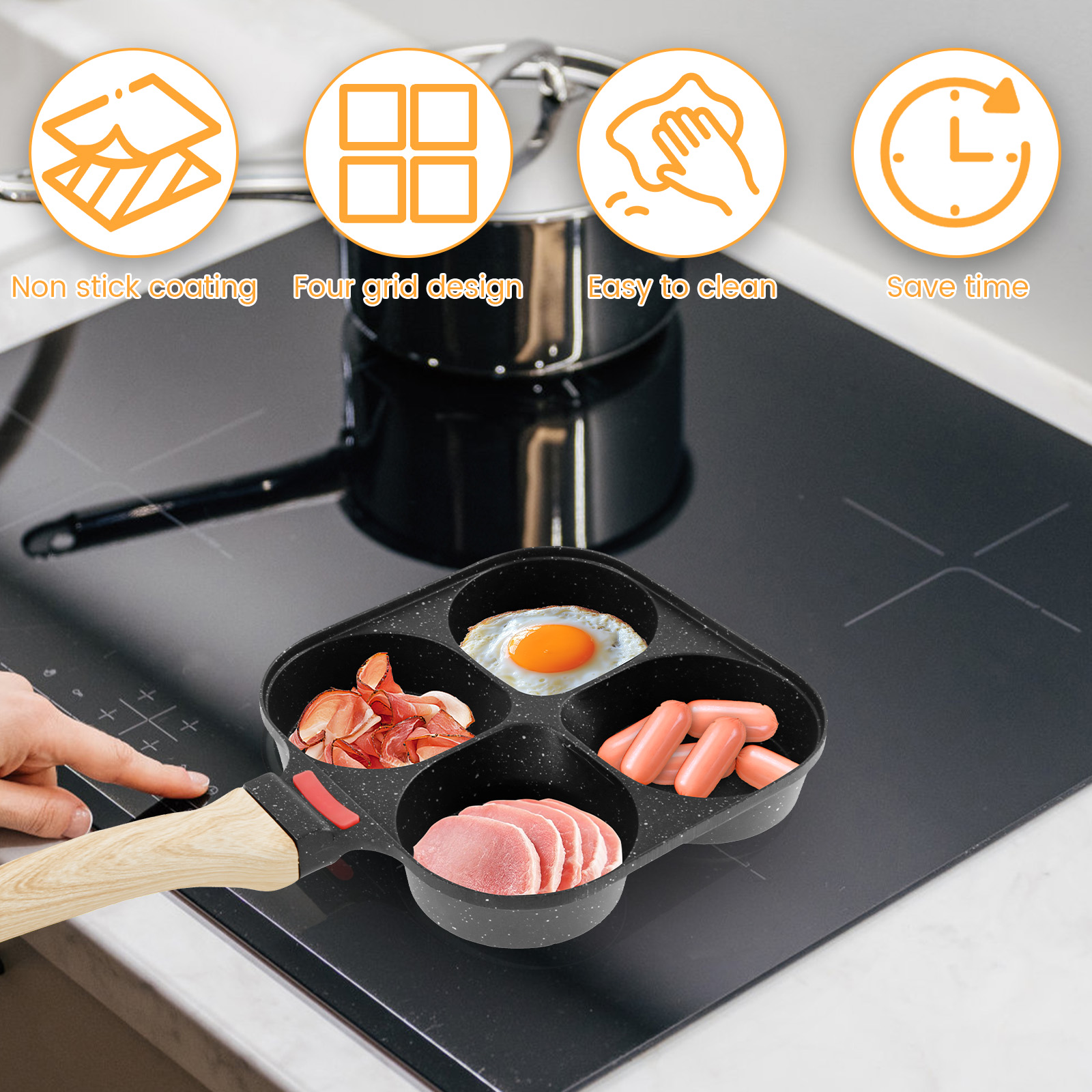 Egg Frying Pan Nonstick Pancak - огляд і ціна Mini Pancake Griddle