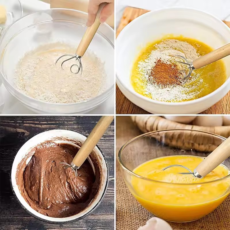 Large Hand Danish Dough Whisk  - огляд і ціна Danish Pancake Pan