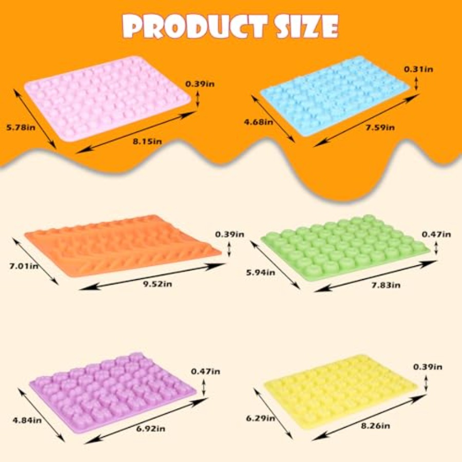 Gummy Bear Molds Silicone 37PC - огляд і ціна Donut Mold Silicone