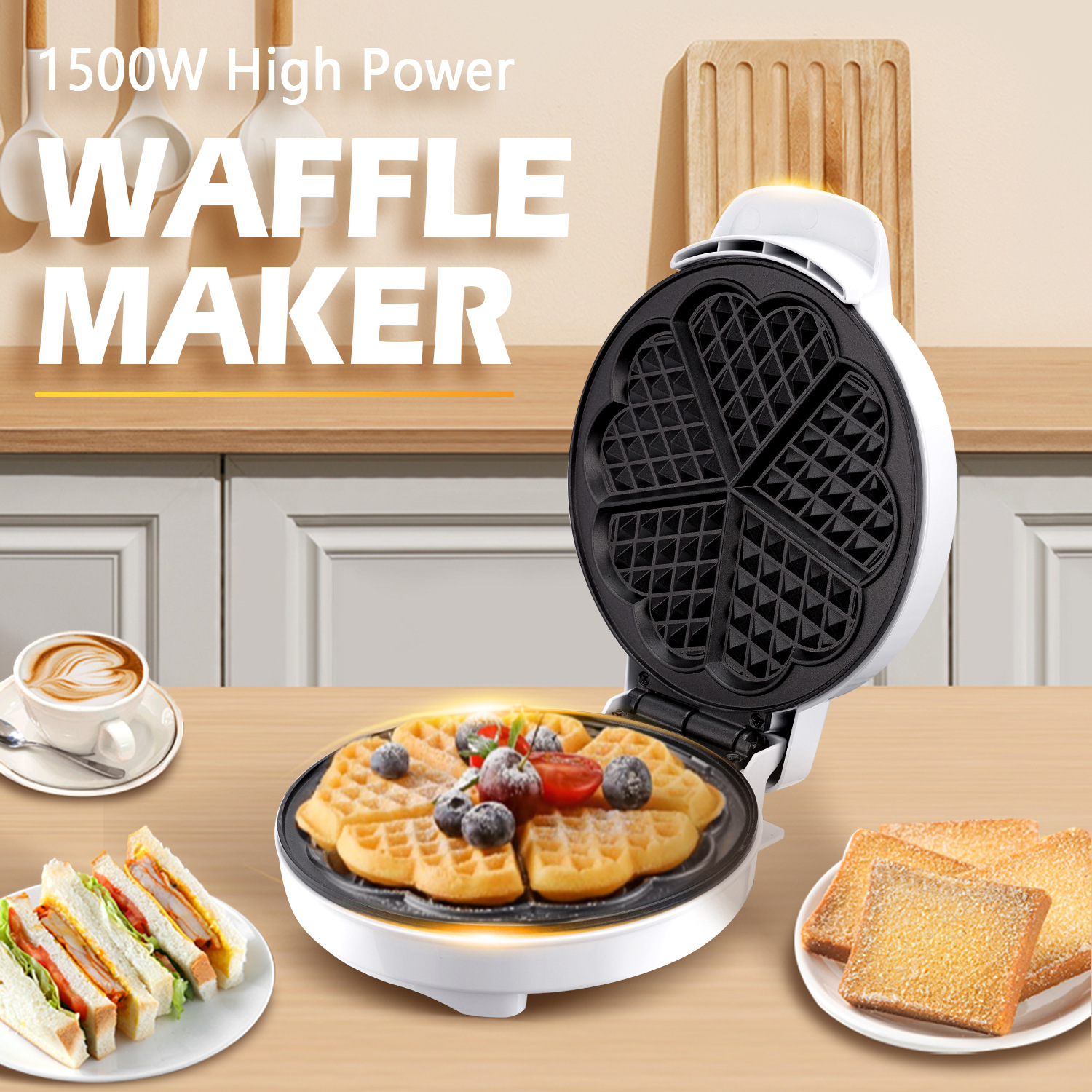 Breakfast Waffle Molds Egg Cak - огляд і ціна Mini Pancake Griddle