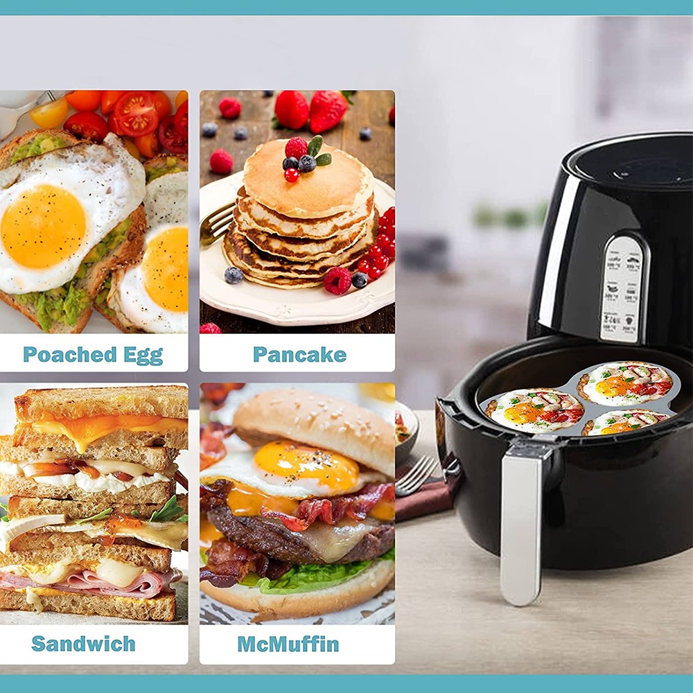 Silicone Egg Mold Air Fryer Eg - огляд і ціна Egg Waffle Pan
