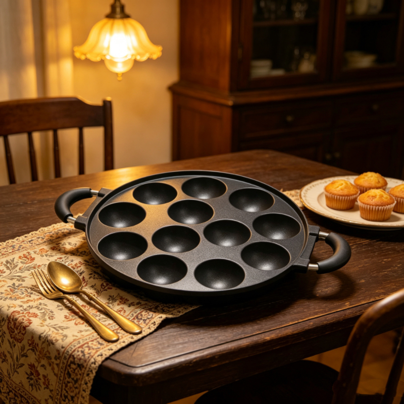 7/12 Mold Aebleskiver Pan, Non - огляд і ціна Danish Pancake Pan