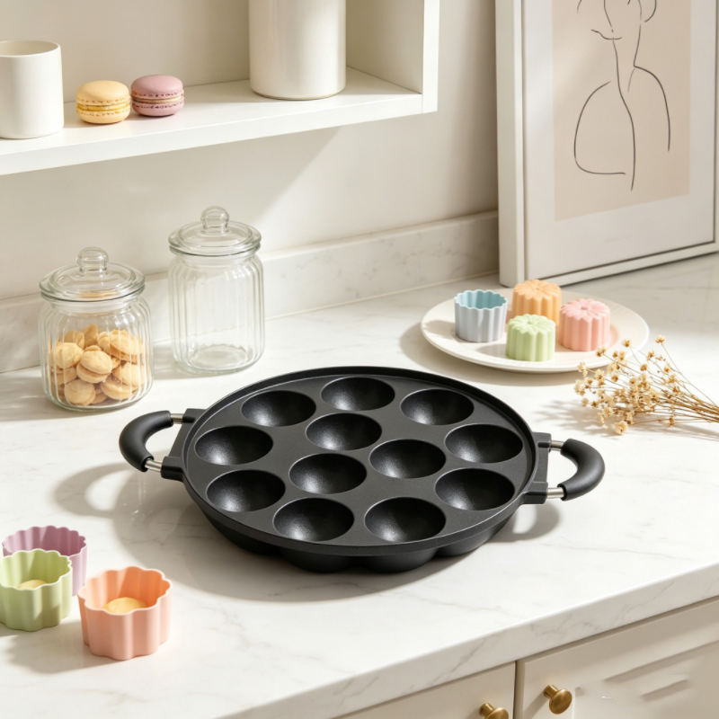 7/12 Mold Aebleskiver Pan, Non - огляд і ціна Danish Pancake Pan