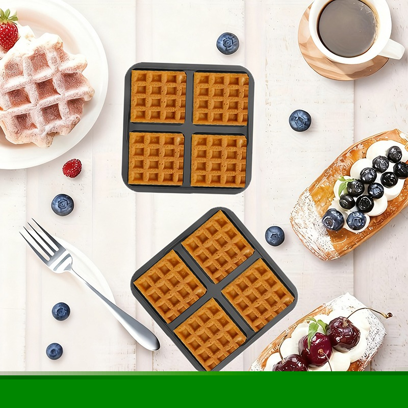 Square Waffle Mold, Non-Stick  - огляд і ціна Mini Pancake Griddle
