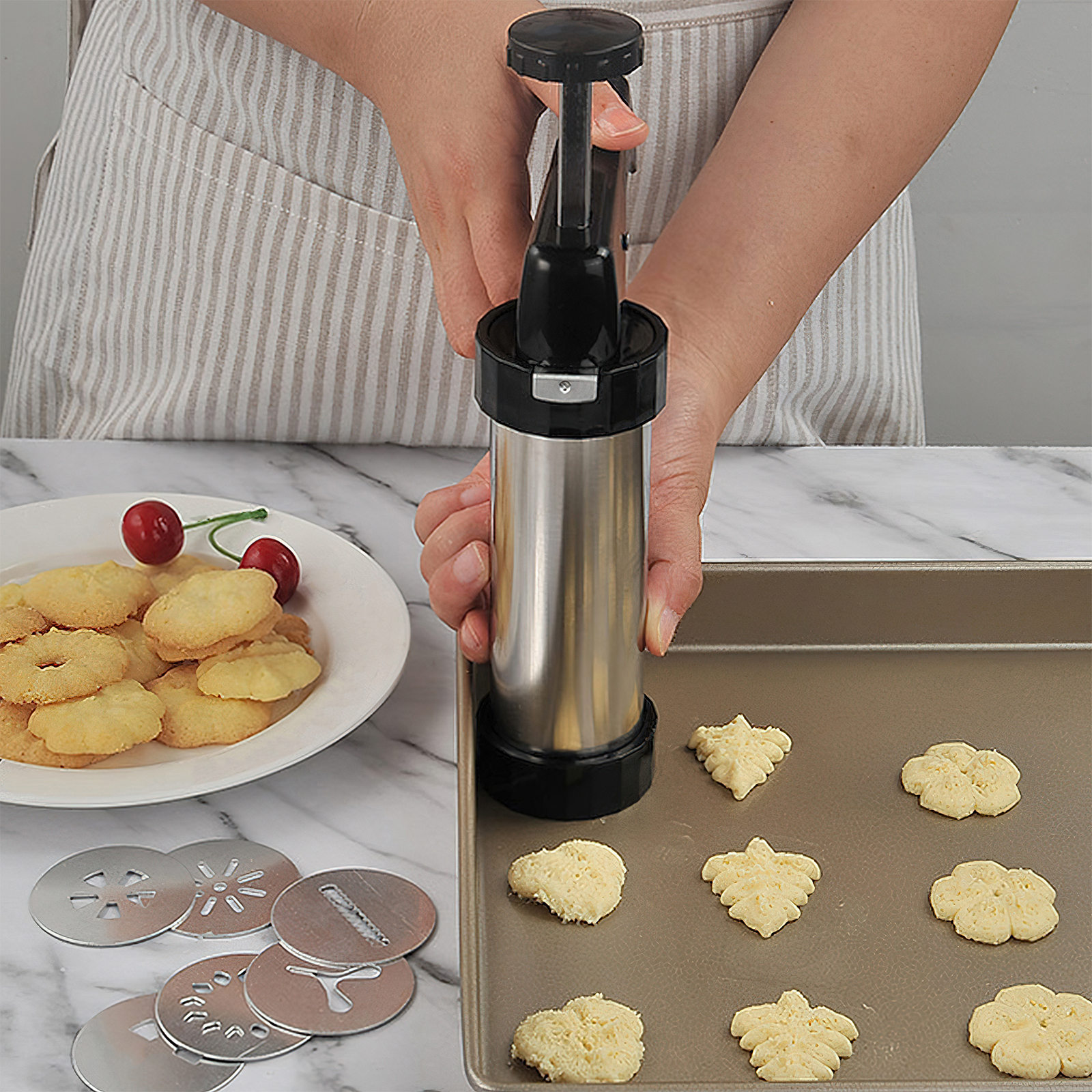 GMOX Cookie Press Gun and Tips - огляд і ціна Churros Maker Gun