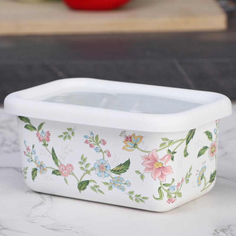 Enamel Salad Fruit Square Bowl - огляд і ціна Dim Sum Basket