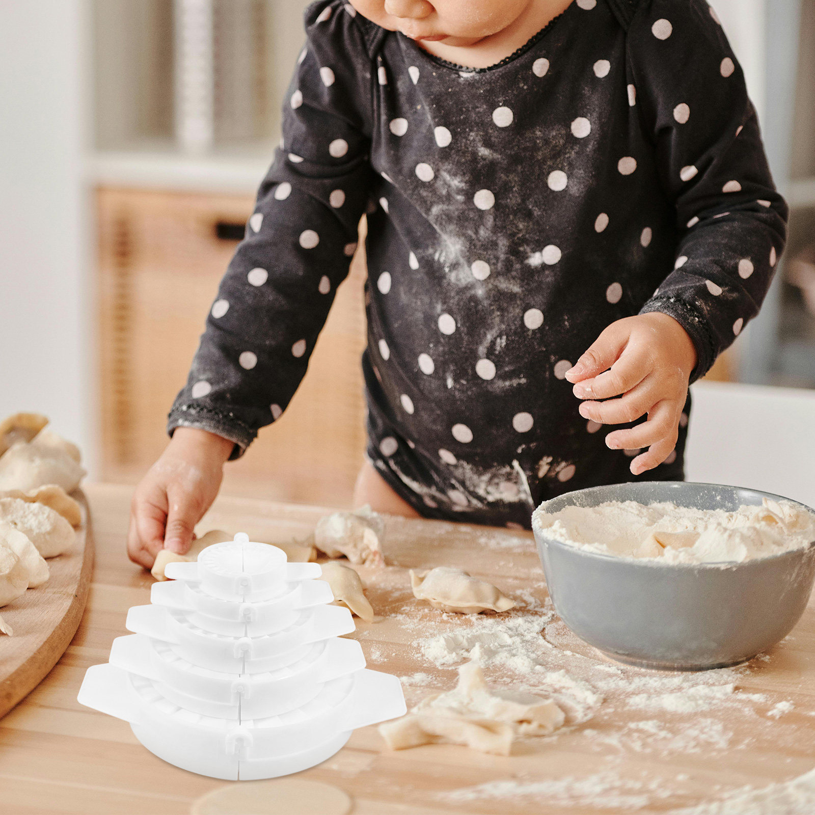 5Pcs Dumpling Maker Molds Plas - огляд і ціна Dumpling Press Set