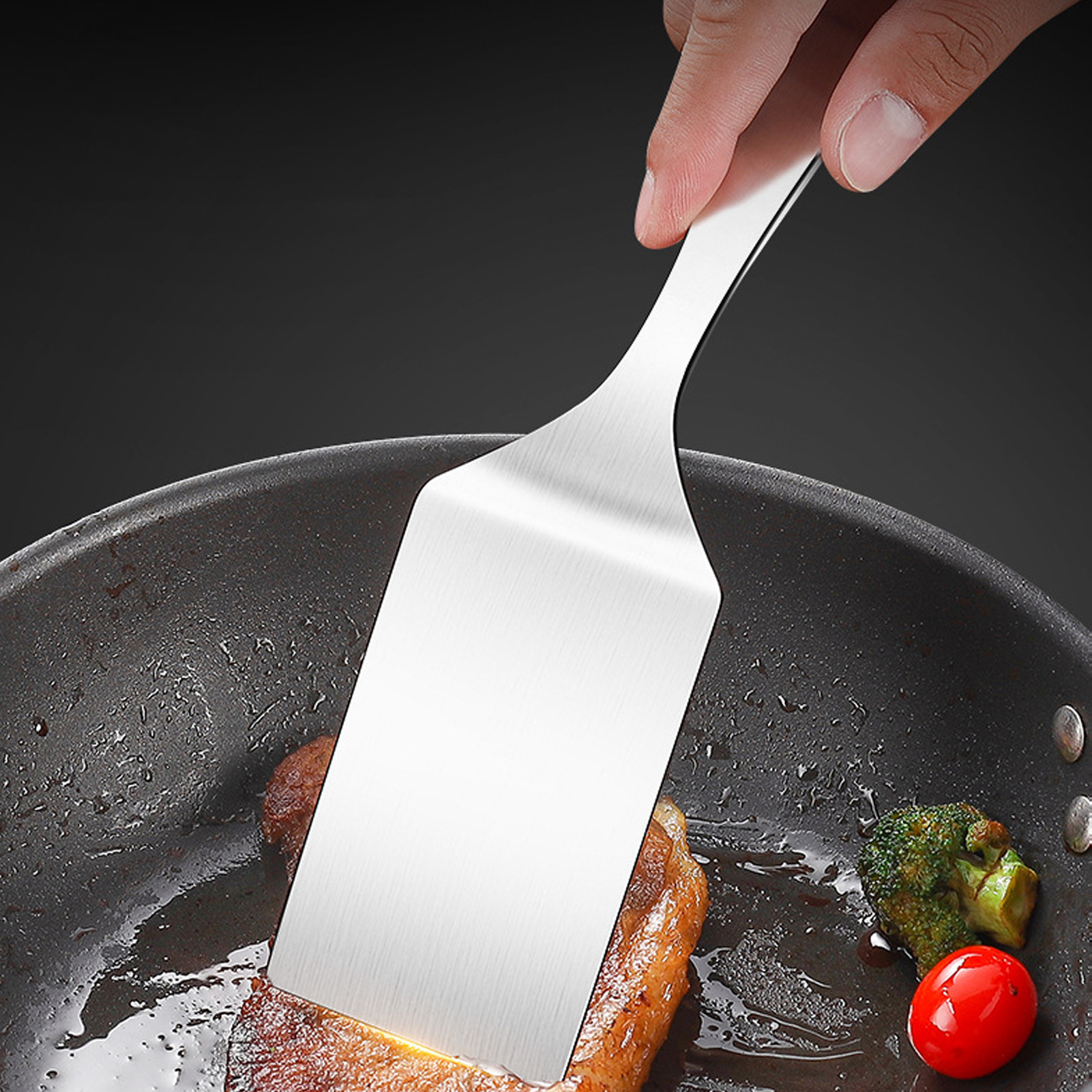 Stainless Steel Spatula Short  - огляд і ціна Okonomiyaki Spatula