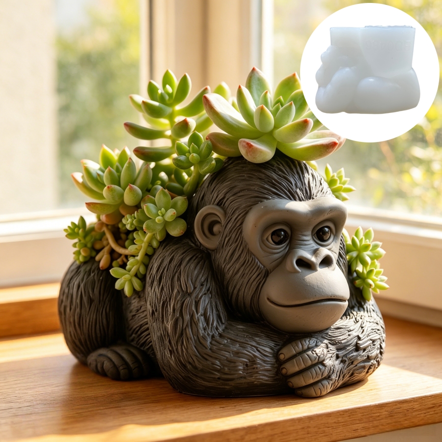 Lying nest gorilla succulent p - огляд і ціна Potsticker Mold