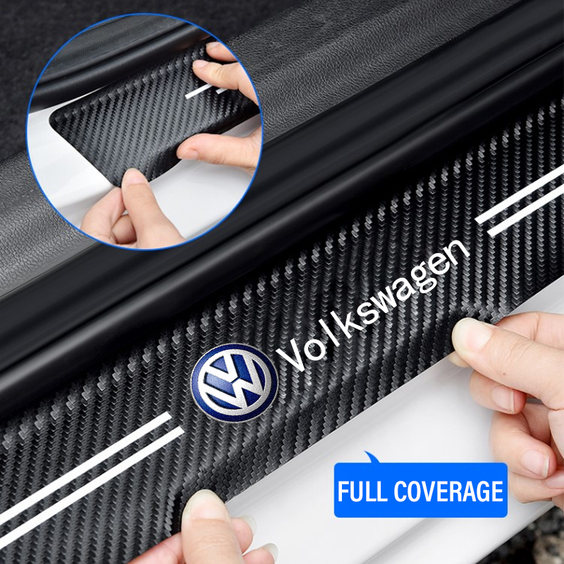 New Car Door Sill Plate Sticke - огляд і ціна Crepe Pan Carbon