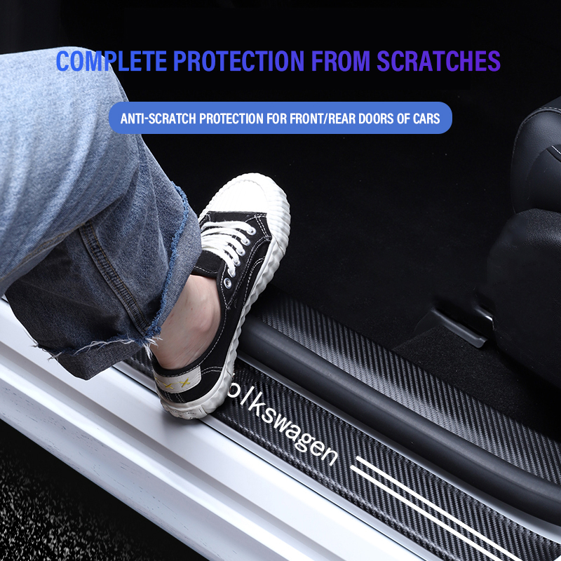 New Car Door Sill Plate Sticke - огляд і ціна Crepe Pan Carbon